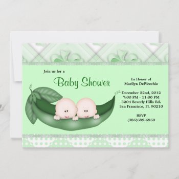 Cute Sweet Green Baby Shower Invitation by ForeverAndEverAfter at Zazzle