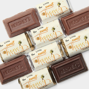 Cute Sweet Honey & Kawaii Eyeball Text Baby Shower Hershey's Miniatures