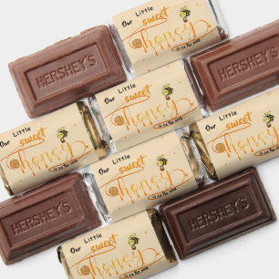 Cute Sweet Honey & Kawaii Eyeball Text Baby Shower Hershey's Miniatures