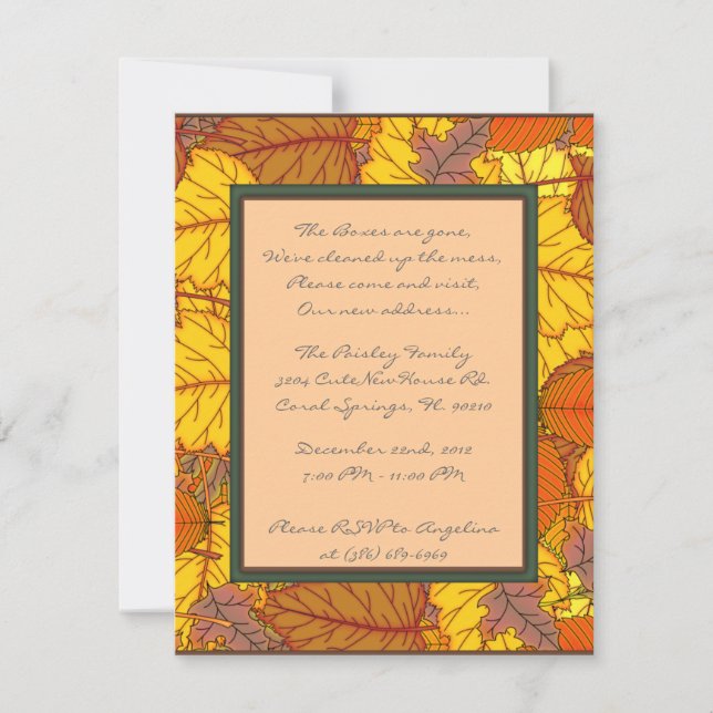 CUTE Sweet House Warming Party Invite (Front)