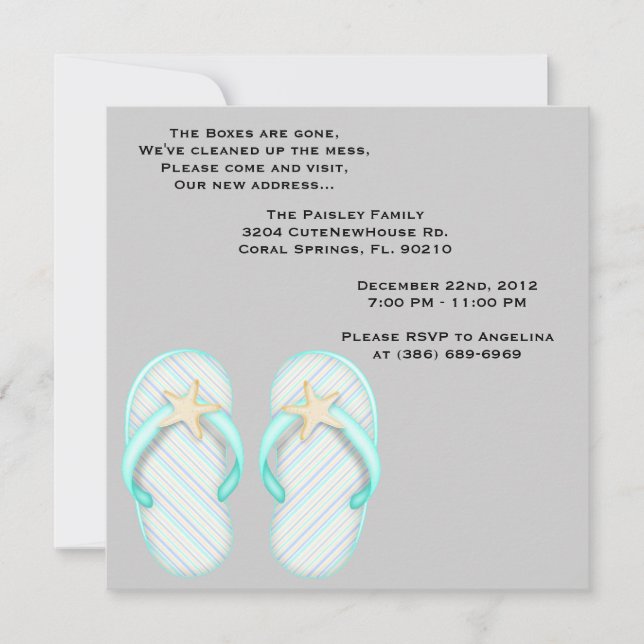 CUTE Sweet House Warming Party Invite (Front)