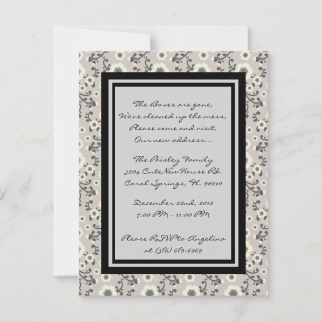 CUTE Sweet House Warming Party Invite (Front)