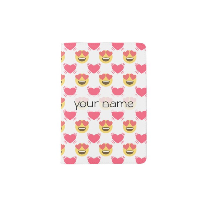 Personalized Poop Emoji Vinyl Passport Holder