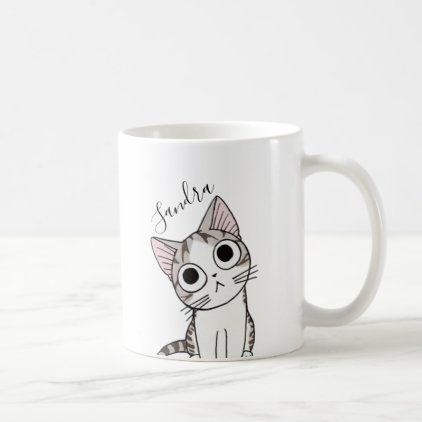 Cute Sweet Kitten Cat Lover Cat Mom Personalized Coffee Mug