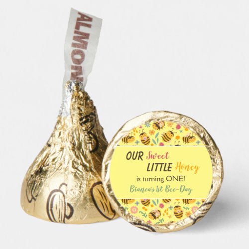 Cute Sweet Little Honey Bumble Bee Birthday Hersheys Kisses