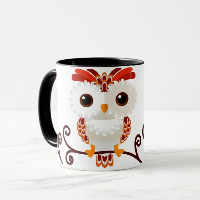 Cute sweet Owl Mug (Front Left)