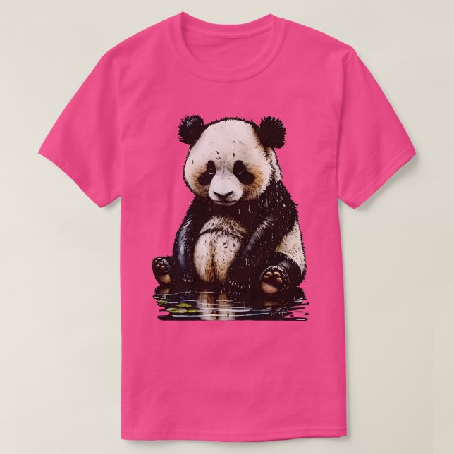 Cute sweet Panda T-Shirt (Design Front)
