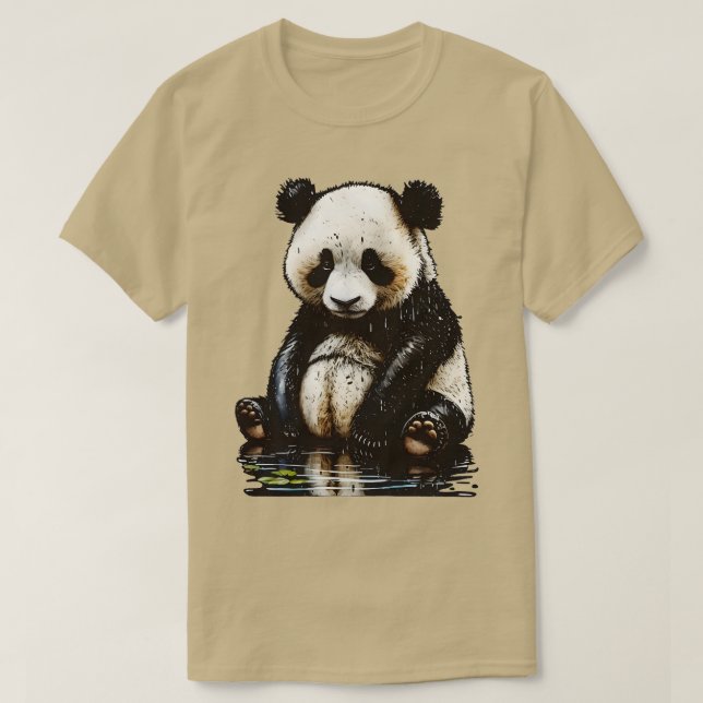 Cute sweet Panda T-Shirt (Design Front)