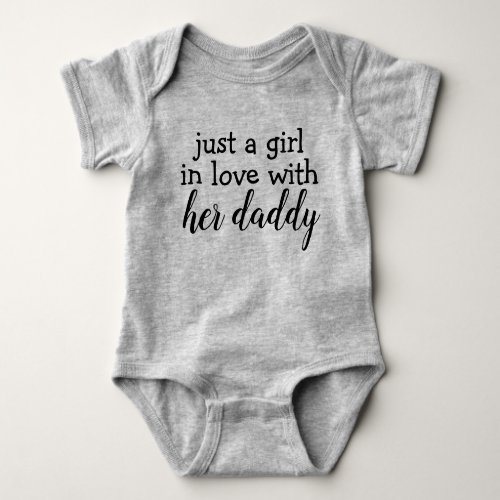 Cute Sweet Phrase  Just A Girl Baby Bodysuit
