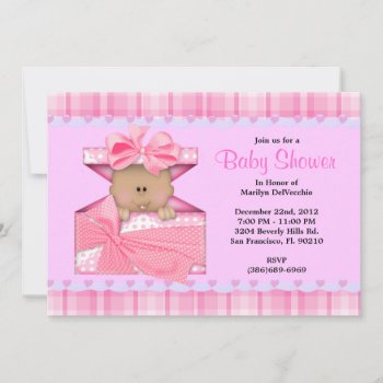 Cute Sweet Pink Baby Shower Invitation by ForeverAndEverAfter at Zazzle