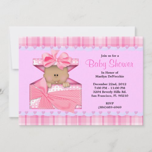 CUTE Sweet Pink Baby Shower Invitation