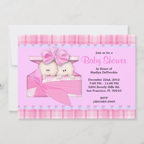 CUTE Sweet PINK Baby Shower Invite