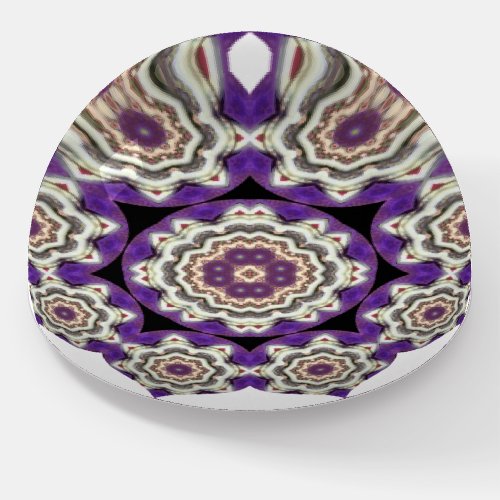CUTE SWEET Purple White and Marone  UNUSUAL Paperweight