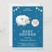 Cute Sweet Sheep Lamb Baby Shower Invitation (Front)