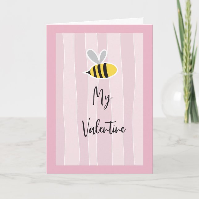 Cute Sweet Simple Funny be my Valentine's day Card (Front)