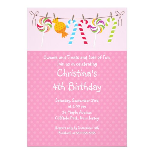 Sweet Treats Invitations 3