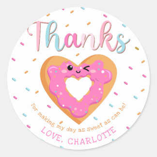 Cute Sweet & Treats Celebration Birthday Party Classic Round Sticker