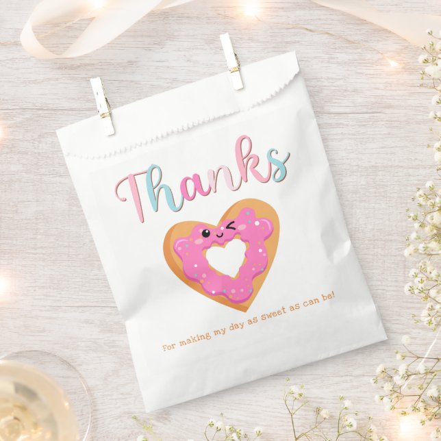 Cute Sweet & Treats Celebration Birthday Party Favor Bag (Clipped)