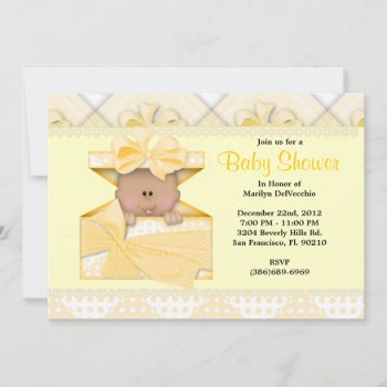 Cute Sweet Yellow Baby Shower Invitation by ForeverAndEverAfter at Zazzle