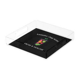 Cute Sweet yogurt Smoothies fruit Juice bar shop Acrylic Tray