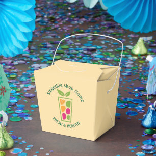 Cute Sweet yogurt Smoothies fruit Juice bar shop Favor Boxes