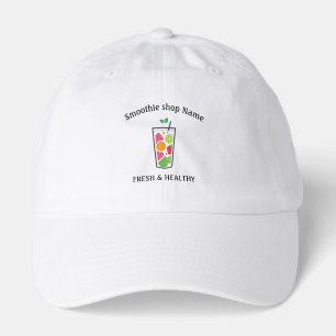Cute Sweet yogurt Smoothies fruit Juice bar shop Hat