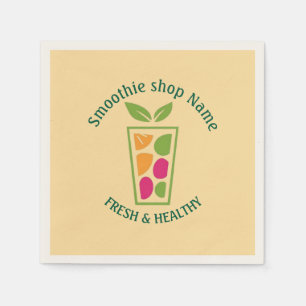 Cute Sweet yogurt Smoothies fruit Juice bar shop Napkins