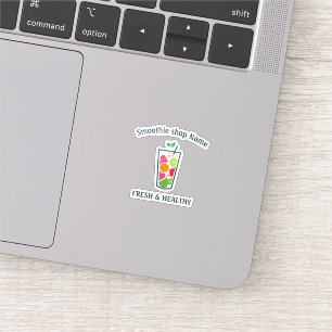 Cute Sweet yogurt Smoothies fruit Juice bar shop Sticker