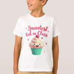 Cute Sweetest Kid in Class School Tee<br><div class="desc">Brighten up the school day with this Sweetest Kid in Class tee. Designed for smiles,  confidence,  and kindness — the perfect first-day outfit for young learners.</div>