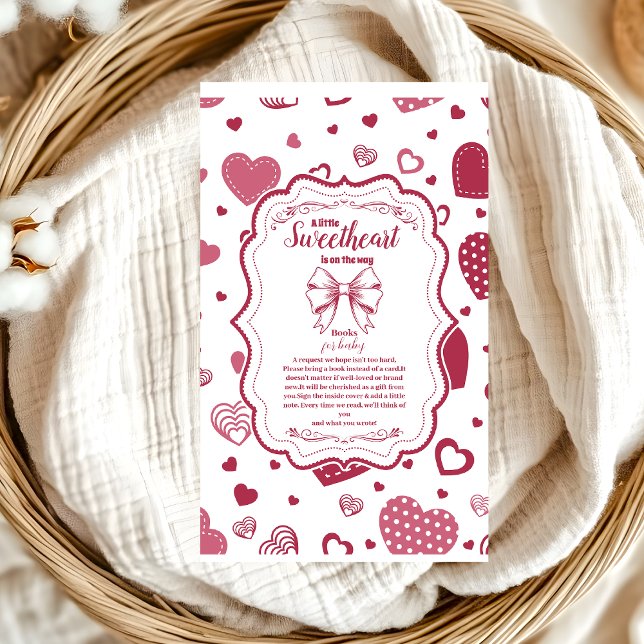 Cute Sweetheart Valentine's Day Books for Baby Enclosure Card (Creator Uploaded)