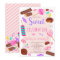 Cute sweets candy illustration 5th birthday party