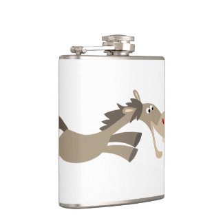 Cute Swift Cartoon Horse Hip Flask