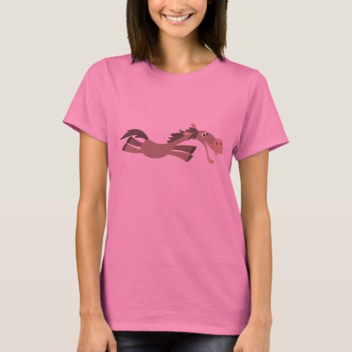 Cute Swift Cartoon Horse Women T_Shirt