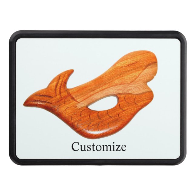 Cute swimming mermaid Thunder_Cove Hitch Cover (Front)