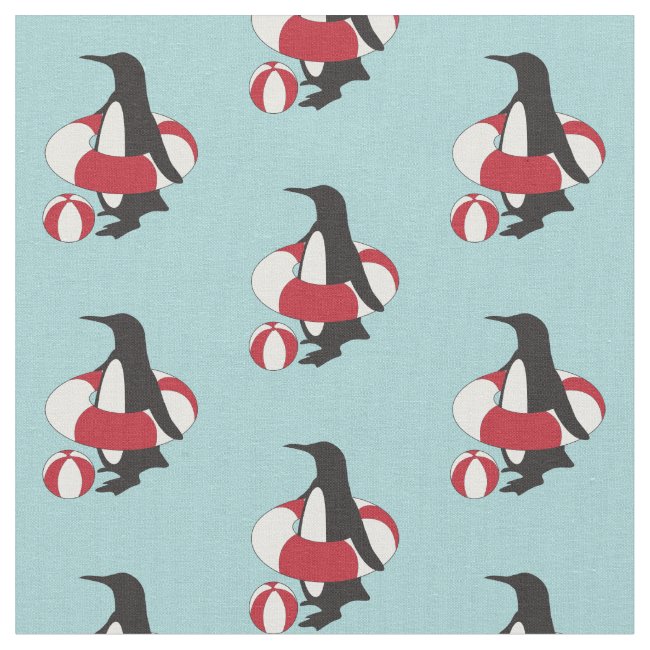 Cute Swimming Penguin Pattern Kids Summer Fun