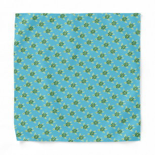 Cute Swimming Turtles Illustrated Pattern Bandana