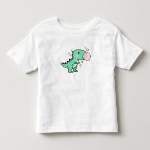 Cute T-Rex Blowing Bubble Gum for Kids Birthday Toddler T-shirt