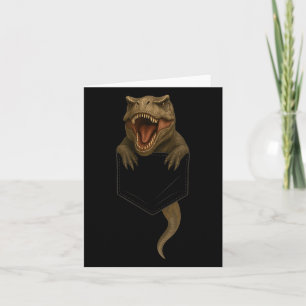 Cute T Rex Cket Funny Dinosaur For Men Women Kid  Card