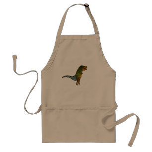 Cute T-Rex dinosaur art Adult Apron