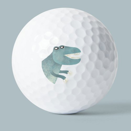 Cute T_Rex Dinosaur Golf Balls