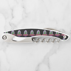 Cute T-rex Dinosaur in Spaceship Waiter's Corkscrew
