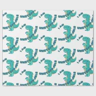 Cute T-REX with motivational quote Wrapping Paper