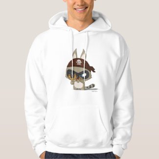 Cute T-shirt Pirate Raccoon Cartoon Character Tee