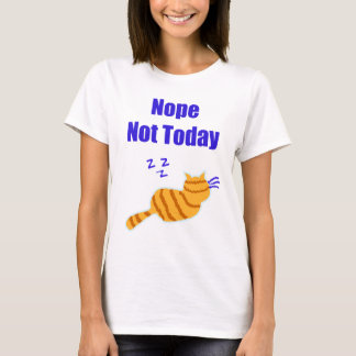 Cute T Shirt showing a cat sleeping