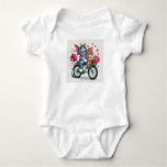 Cute T-shirt with a playful cartoon-style design Baby Bodysuit