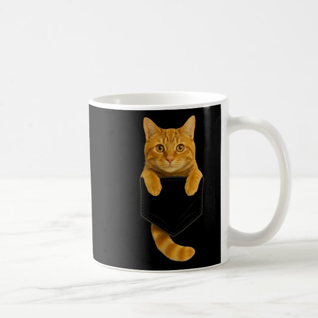 Cute Tabby Cat Cket Funny Cat Mom Cat Dad Cat Love Coffee Mug (Right)
