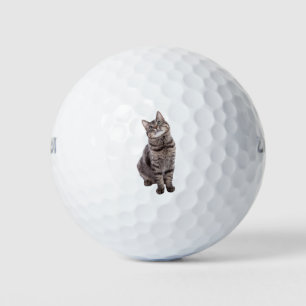 Cute Tabby Cat Golf Balls