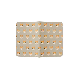 Cute Tabby Cat Illustration Passport Holder