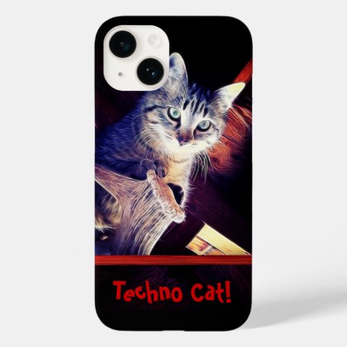 Cute Tabby Cat In The Rafters Photo Custom Case_Mate iPhone 14 Case