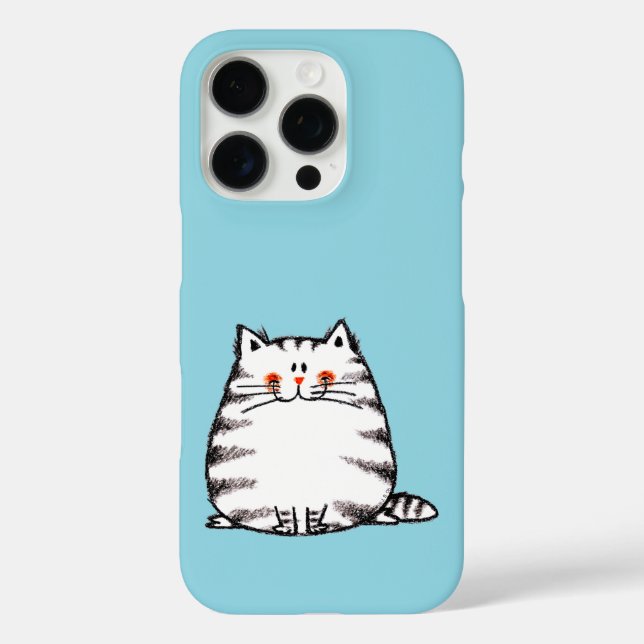 Cute Tabby Cat – Kawaii kitty for cat lovers Case-Mate iPhone Case (Back)